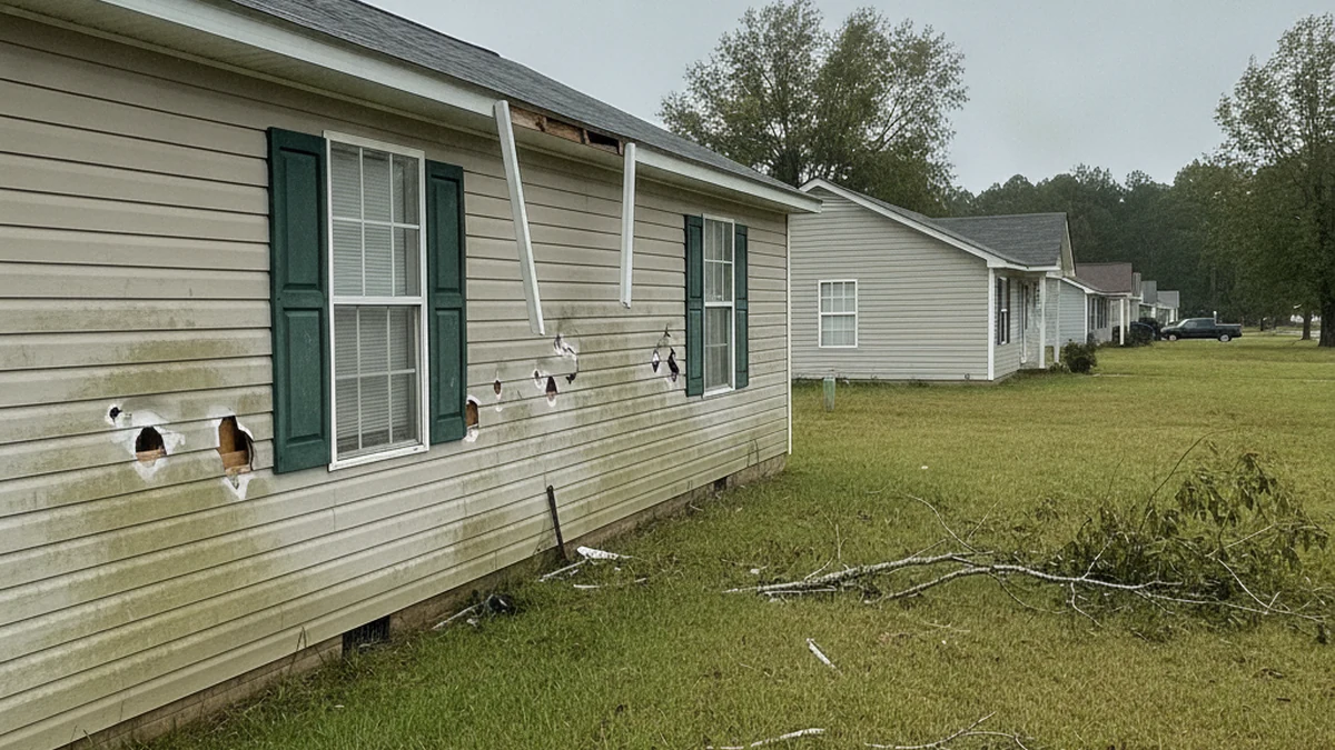 Storm damage siding hail wind Sumter South Carolina insurance documentation residential Kevin